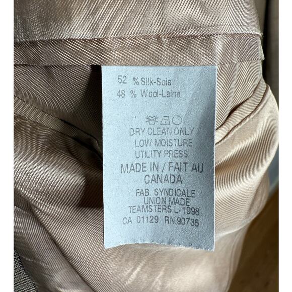 Ralph Lauren Men's 48L Wool & Silk Blazer 2 Button Sport Coat Jacket Tan Brown - Picture 7 of 8